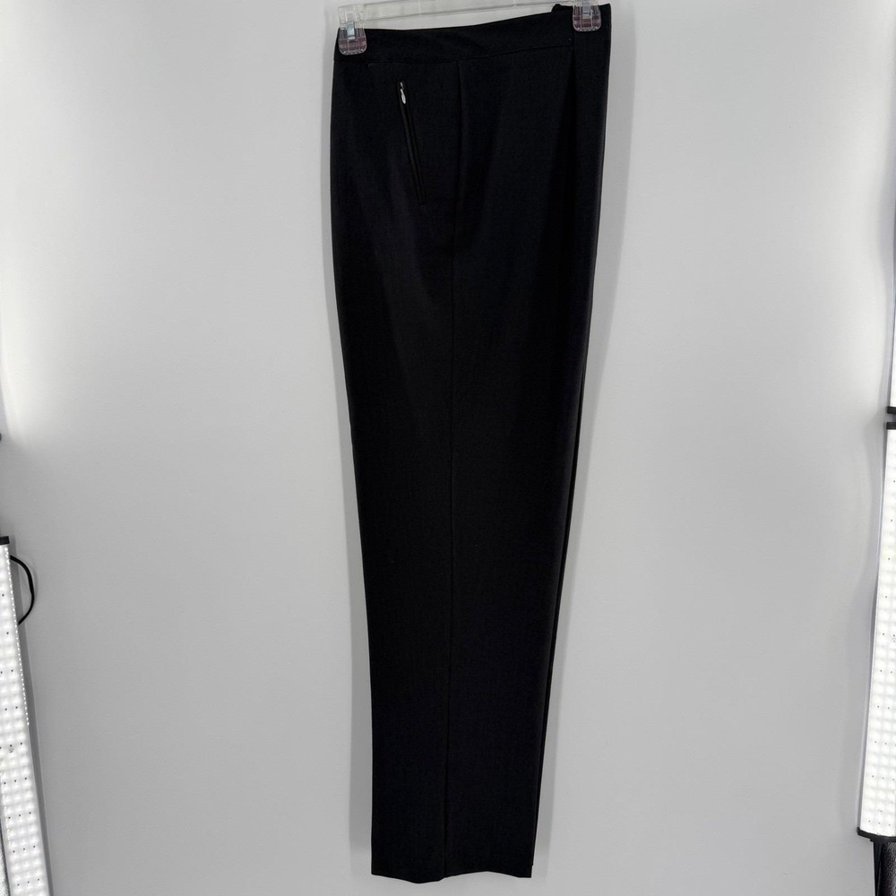 Tanjay Womens Size 16 Charcoal Gray Straight Leg Dress Pants Zipper Pockets